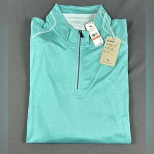 Tommy Bahama Golf Pullover Paradise Isle 1/4 Zip 3XLB Blue Polyester
